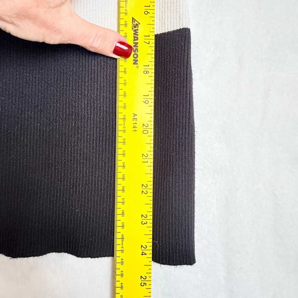 WHBM Rib Knit Colorblock Sweater Medium - Picture 9 of 12